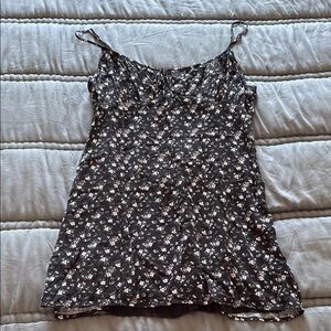 Aeropostale Black Floral Camisole Dress